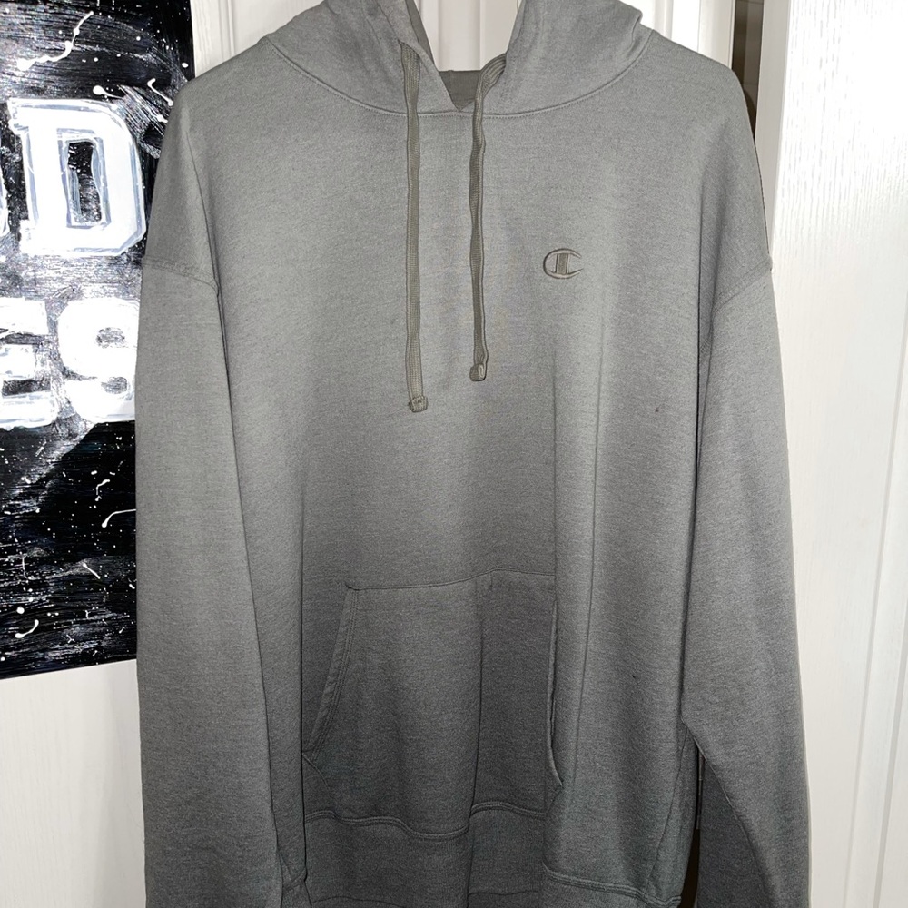 Green champion hoodie